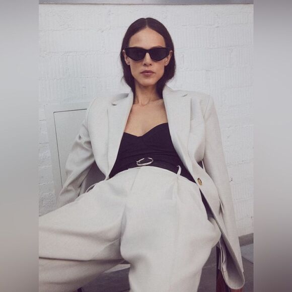 Mango Co-Ord Set Blazer Pants New - Picture 4 of 16